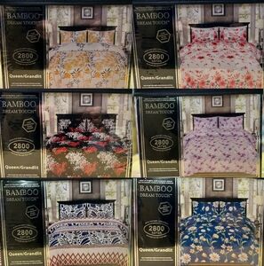 Queen Sheet Sets (2 Pillow cases, 1 Fitted sheet, 1 Flat sheet)